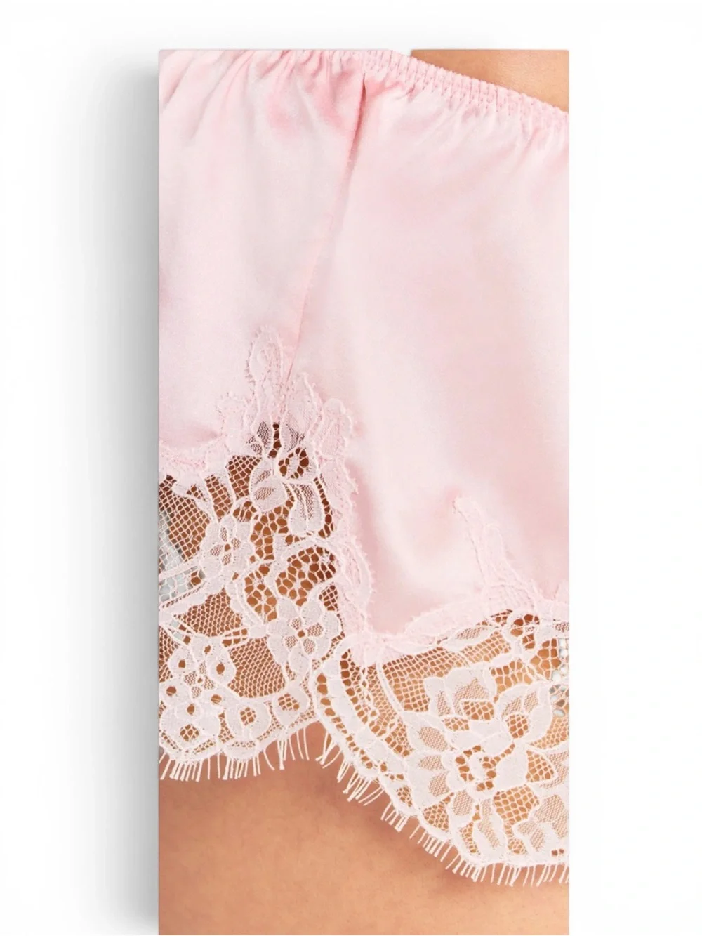 NWT Gorgeous SKIMS Peony Tonal Silk Lace Cami & Short Set Medium